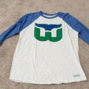 Mitchell & Ness Blue Hartford Whalers tee